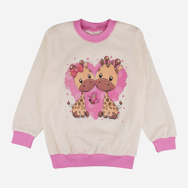 Дитяча піжама для дівчинки Tup Tup P212DZ-2000 110 см Рожева/Бежева (5901845291620) - зображення 2