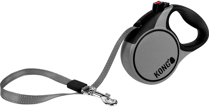 Smycz dla psów Kong Retractable Leash Terrain 12 kg 3 m Grey (0047181150148) - obraz 2