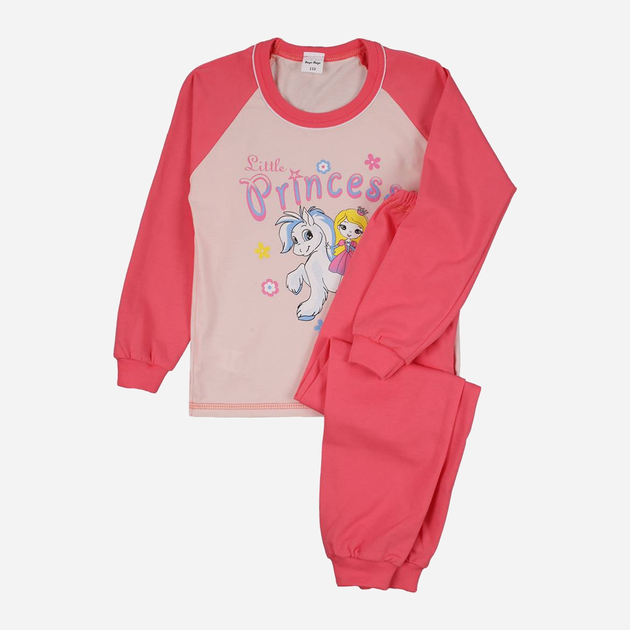 Piżama dziecięca dla dziewczynki Tup Tup P222DZ-2000 92 cm Pudrowa/Różowa (5901845299206) - obraz 1