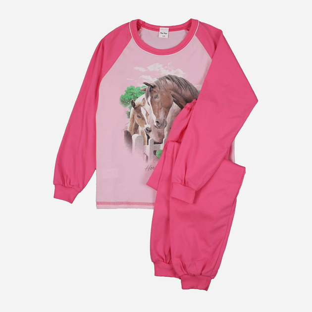 Piżama młodzieżowa dla dziewczynki Tup Tup P223DZ-2200 140 cm Różowa (5901845299282) - obraz 1