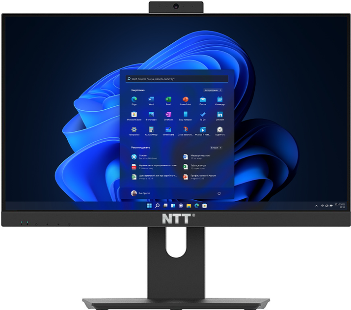 Моноблок NTT AiO 23.8 (ZKQ-i3T24-P03P) Black - зображення 1