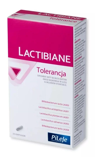 Suplement diety PiLeJe Lactibian Tolerance probiotyk 30 kapsułek (3401560504996) - obraz 1