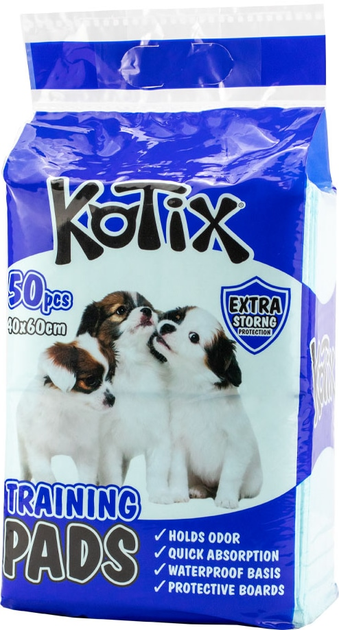 Pieluchy dla psów Kotix Premium 40 x 60 cm 50 szt (4820266661328) - obraz 1