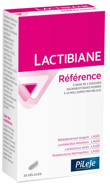 Suplement diety PiLeJe Lactibian Referencyjny probiotyk 30 kapsułek (3401560504828) - obraz 1