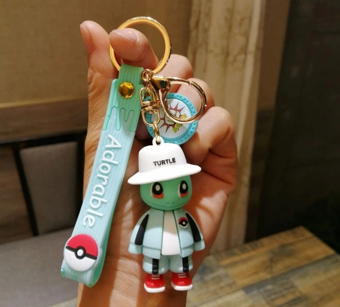 Брелок Покемон Пикачу Сквиртл Pokemon Pikachu Squirtle фигурка игрушка для ключей, рюкзака, сумки 7 см - изображение 5