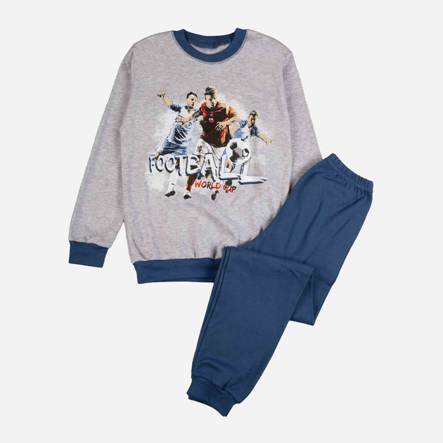 Дитяча піжама для хлопчика Tup Tup P311CH-8110 128 см Сіра/Синя (5907744014490) - зображення 1