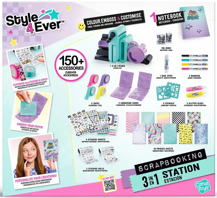 Набір Canal Toys DiY Style 4 Ever Фабрика Скрапбукінга (3555801287893) - зображення 13