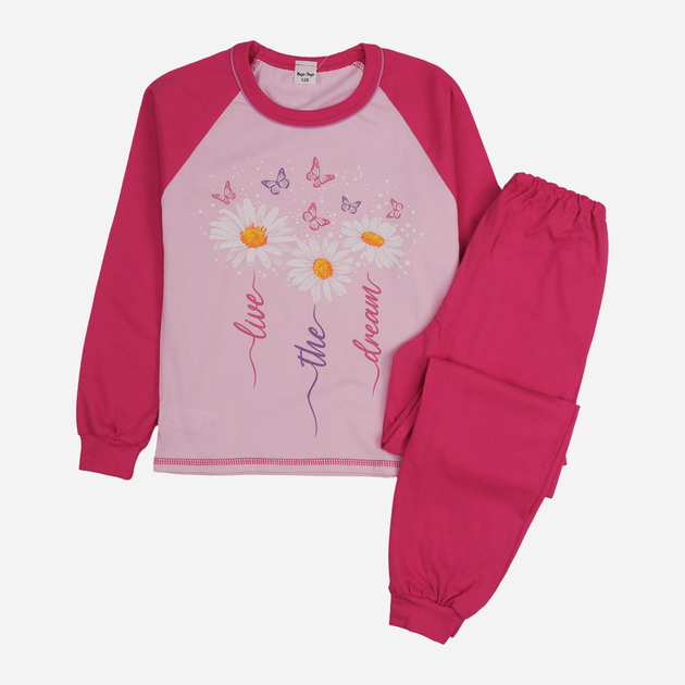Piżama młodzieżowa dla dziewczynki Tup Tup 101312DZ-2200 140 cm Różowa (5907744490379) - obraz 1