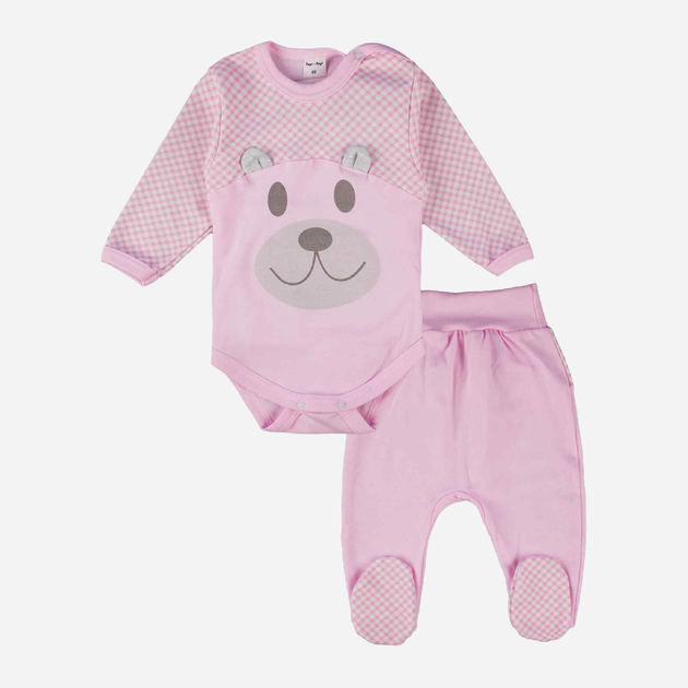 Дитячий комплект (боді + повзунки) для новонароджених для дівчинки Tup Tup T22B103-2200 56 см Рожевий (5901845293808) - зображення 1