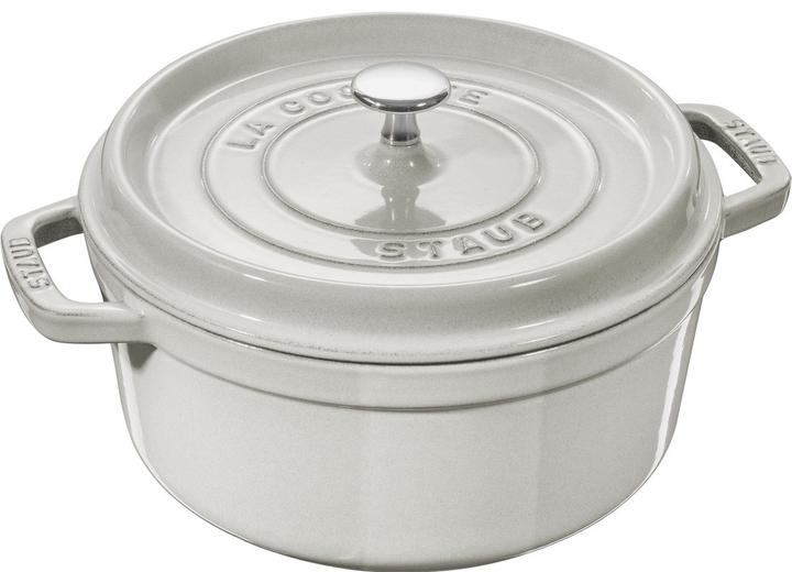 Каструля чавунна кругла Staub з кришкою білий трюфель 1.7 л (40501-409-0) - зображення 1