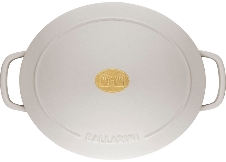 Garnek żeliwny owalny Ballarini Bellamonte z pokrywką kość słoniowa 6.5 l (75003-557-0) - obraz 7
