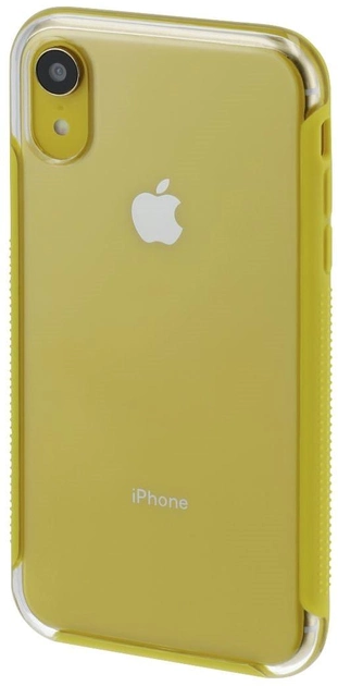 Панель Hama Frame для Apple iPhone XR Transparent/Yellow (4047443404695) - зображення 2