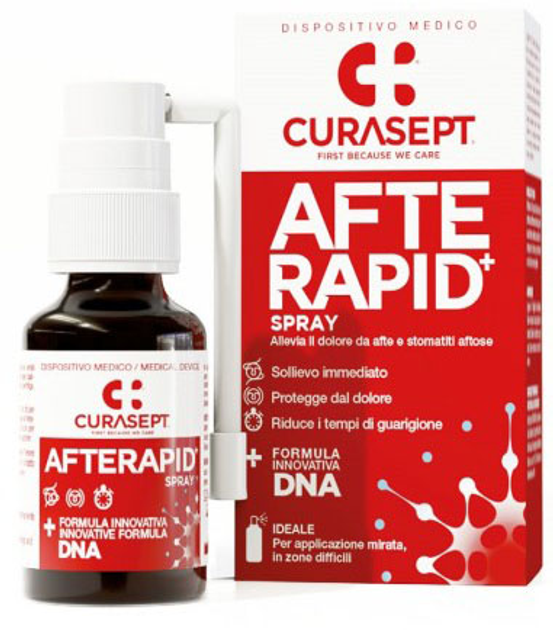 Спрей для ротовой полости CURASEPT Afte Rapid 15 мл (8056746071974) - изображение 1