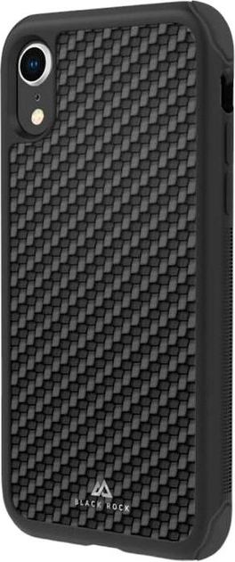 Etui plecki Black Rock Robust Real Carbon do Apple iPhone XR Black (4260557040898) - obraz 1