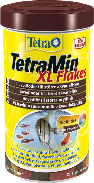 Karma dla ryb akwariowych Tetra Min Flakes XL w granulkach 500 ml (4004218737785) - obraz 1