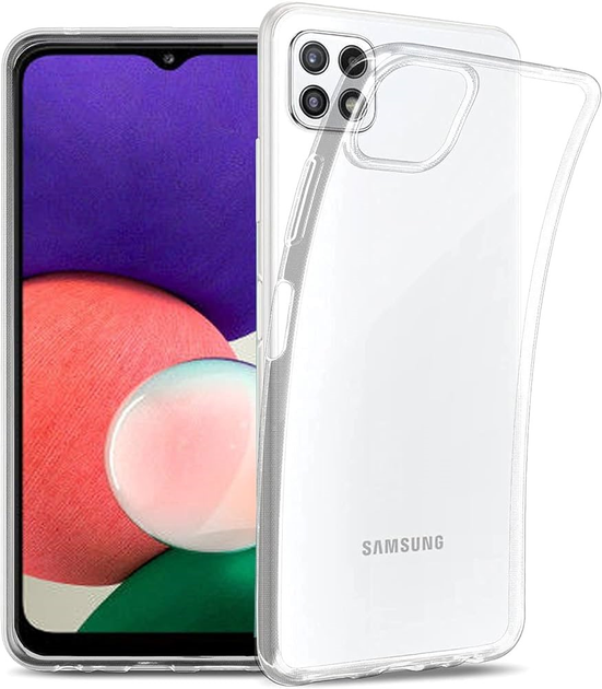 Панель Samsung Soft Clear Cover для Galaxy A22 LTE Transparent (8806092298408) - зображення 2