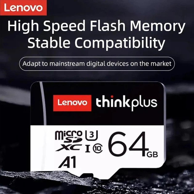 Карта пам'яті Lenovo think Plus microSD 64GB 100MB/s micro sd - изображение 2
