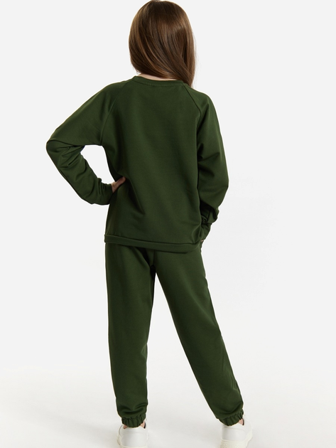 Komplet dziecięcy sportowy (bluza + spodnie) dla dziewczynki Tup Tup 101400-5010 122 cm Khaki (5907744490560) - obraz 2