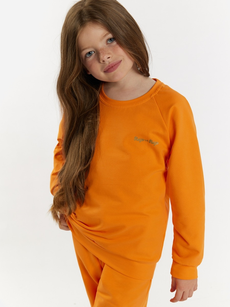 Dres dziecięcy dla dziewczynki (bluza bez kaptura + spodnie) Tup Tup 101408-4610 134 cm Pomarańczowy (5907744491383) - obraz 3