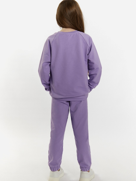 Підлітковий спортивний костюм (світшот + штани) для дівчинки Tup Tup 101411-2510 152 см Фіолетовий (5907744491710) - зображення 2