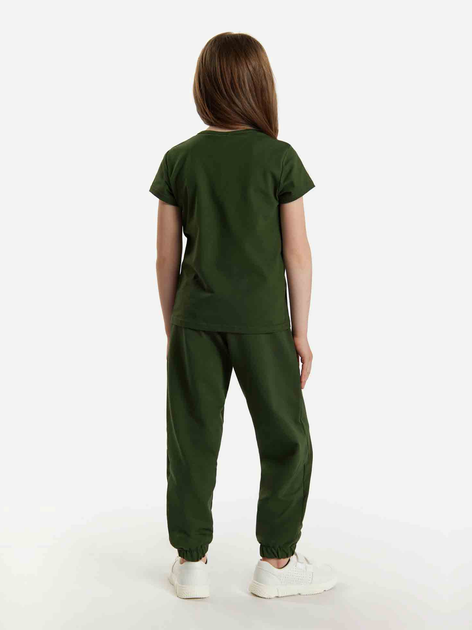 Koszulka dziecięca dla dziewczynki Tup Tup 101500-5010 104 cm Khaki (5907744499662) - obraz 2