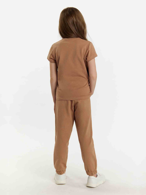 Дитяча футболка для дівчинки Tup Tup 101500-1070 110 см Світло-коричнева (5907744500177) - зображення 2