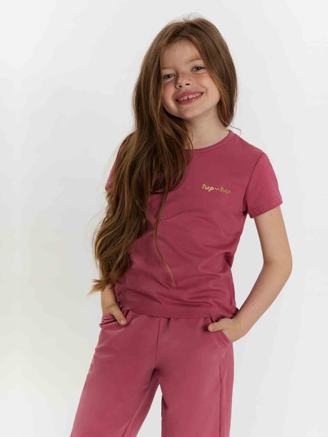 Дитяча футболка для дівчинки Tup Tup 101500-2000 116 см Темно-рожева (5907744500580) - зображення 1