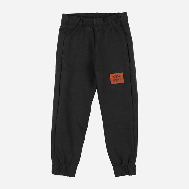 Дитячі теплі спортивні штани для хлопчика Tup Tup PIK5031-1010 104 см Чорні (5907744516925) - зображення 1