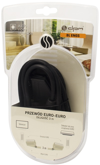 Przewod DPM EURO-EURO 3 m BLEN03 (5906881197363) - obraz 3