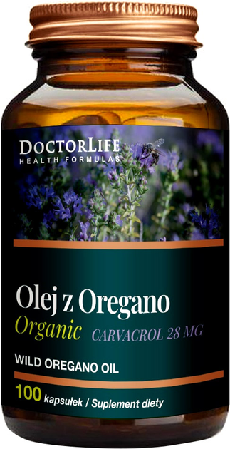 Suplement diety Doctor Life Oregano Oil 100 kapsułek (5906874819890) - obraz 1