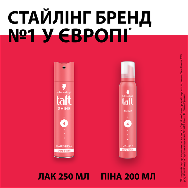 Лак для волосся Taft Блиск Надсильна фіксація 4 250 мл (4012800702844) - Фото 7 Лак для волосся Taft Блиск Надсильна фіксація 4 250 мл (4012800702844) - изображение 7