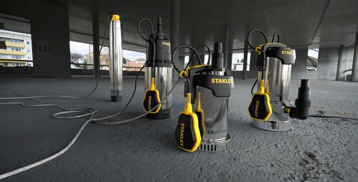 Дренажний насос для брудної води Stanley 1.1 кВт 16500 л/год (SXUP1100XDE) - зображення 3