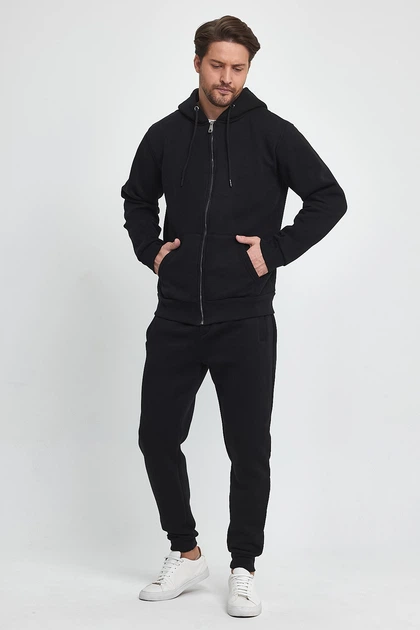 Кофта на замке спортивная флис Trend Collection 6164 черный (SIYAH) XL - Фото 10 Кофта на замке спортивная флис Trend Collection 6164 черный (SIYAH) XL - изображение 10