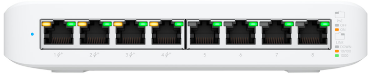 Комутатор Ubiquiti UniFi Switch Lite 8 PoE (USW-LITE-8-POE) - зображення 3
