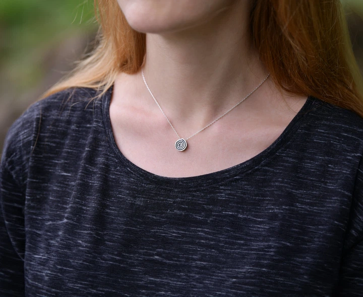 Срібний кулон "Спіраль" з ланцюжком 50 см (АРТ. №263/50) Dadiverin Jewelry - зображення 3