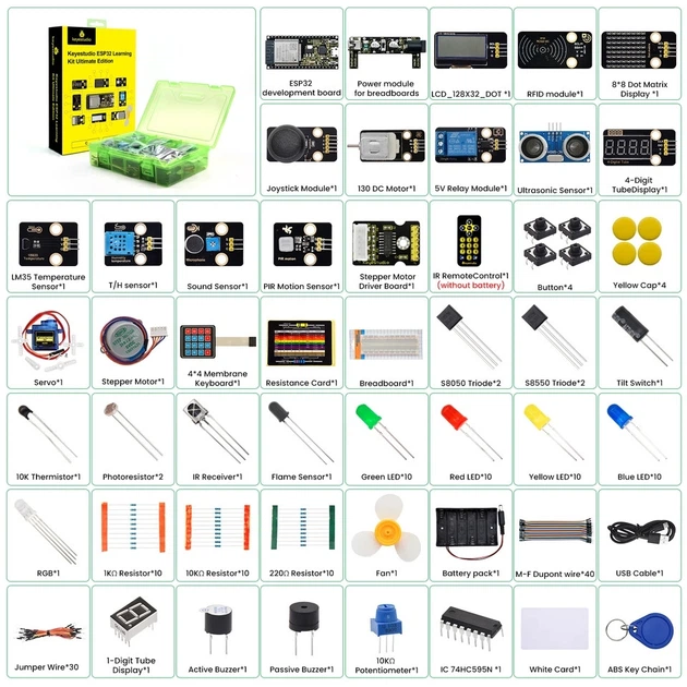 Набор для обучения Keyestudio ESP32 Learning Kit Ultimate Edition - изображение 3