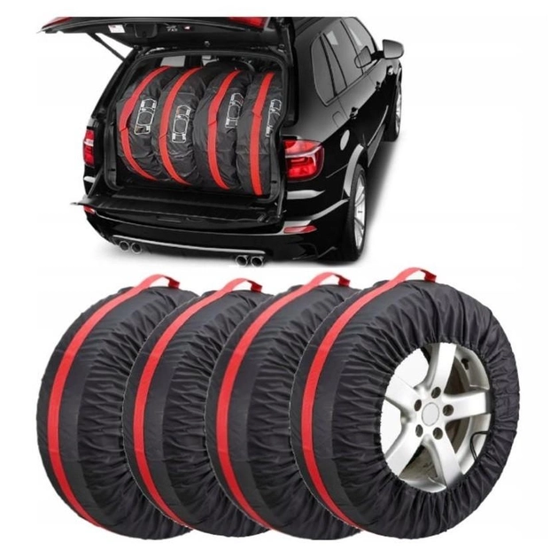 Комплект чохлів для зберігання коліс R13-R15 CarCommerce (4 шт.) - зображення 2