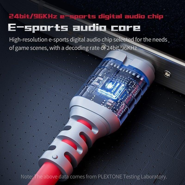 Мобильная игровая звуковая карта Plextone GS2 3 в 1 usb Typec-C Hi-Res разъем с адаптером зарядного устройства - изображение 7