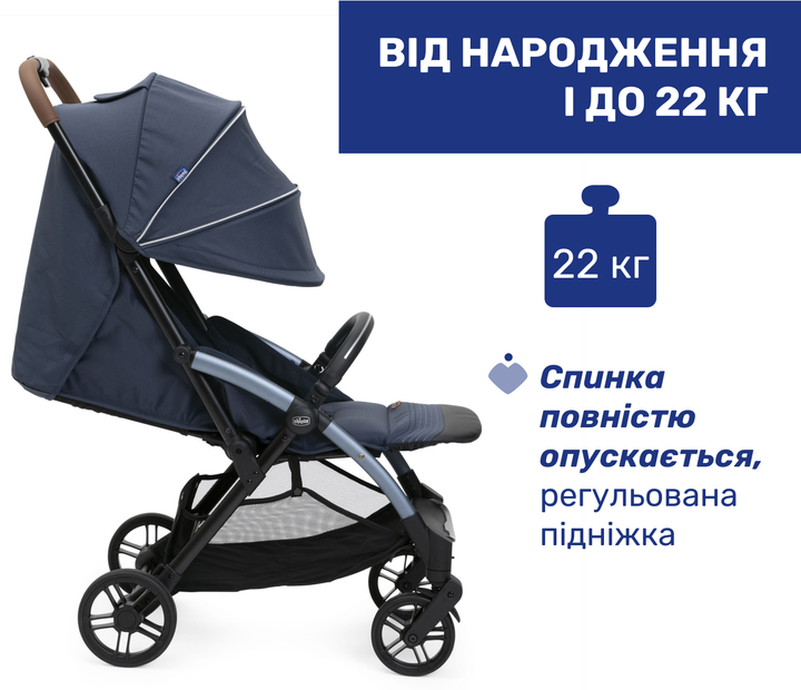 Прогулочная коляска Chicco Goody XPlus Синяя (87040.38.07) - изображение 12