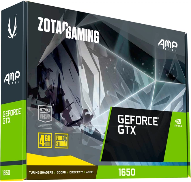 Видеокарта Zotac PCI-Ex GeForce GTX 1650 AMP Core 4GB GDDR6
