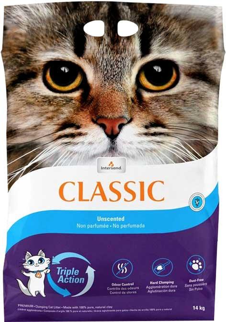 Żwirek dla kotów Intersand Extreme Classic Odour Neutral 14 kg (0777979182142) - obraz 1