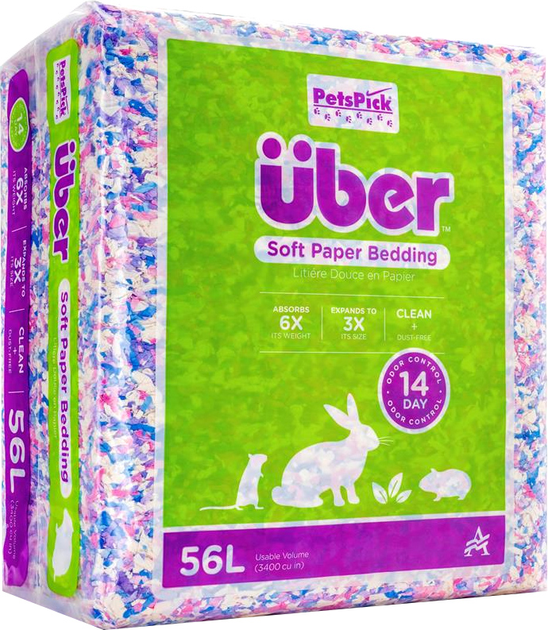 Паперова підстилка для гризунів Premier Pet Soft Paper Bedding Confetti 56 л (0037461415562) - зображення 1