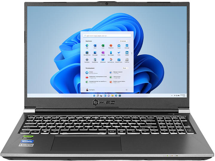 Laptop NTT System Hiro K750 (NBC-K7504050-H01) Steel Gray - obraz 1