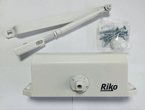 Доводчик дверной с ножницами Riko EN4 85кг/1100мм белый - Фото 8 Доводчик дверной с ножницами Riko EN4 85кг/1100мм белый - изображение 8