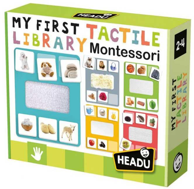 Rosnąca układanka Headu Montessori My First Tactile Library (8057592354341) - obraz 1