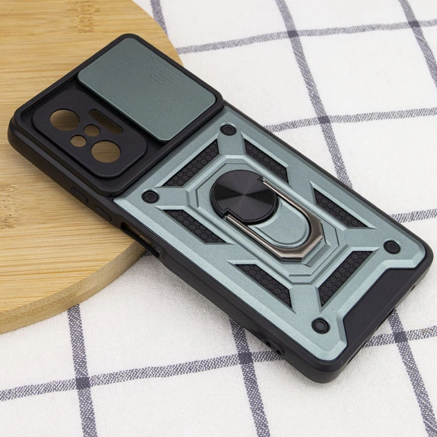 Ударостійкий чохол Camshield Serge Ring для Xiaomi Redmi Note 10 Pro / 10 Pro Max Зелений - зображення 4