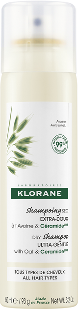 Suchy szampon Klorane Extra Gentle With Oat Milk 150 ml (3282770390759) - obraz 1