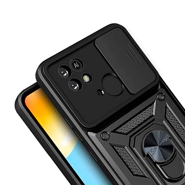 Ударостійкий чохол Camshield Serge Ring для Xiaomi Redmi 10C Чорний ...