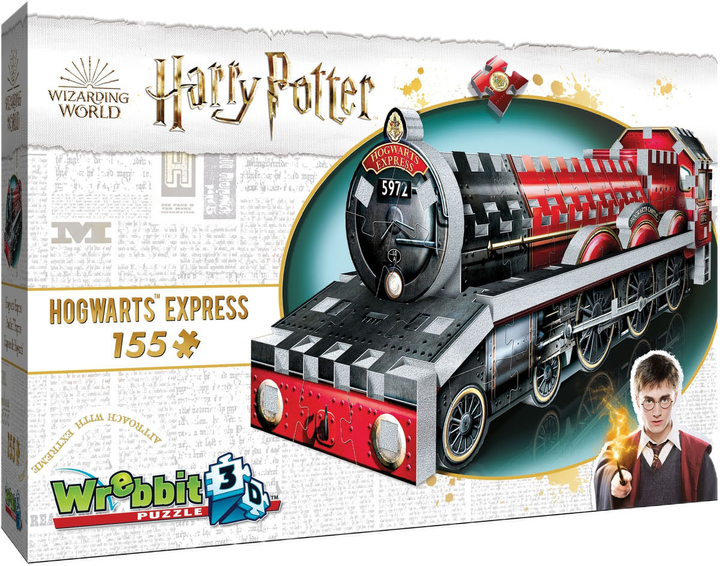 3D Puzzle Wrebbit 3D Harry Potter Hogwarts Express Mini 155 elementów (0665541002014) - obraz 1