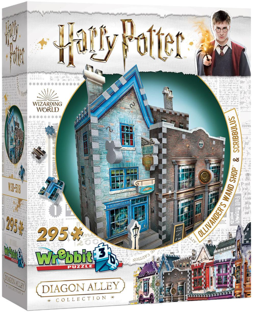 3D Puzzle Wrebbit 3D Harry Potter Ollivander's Wand Shop 295 elementów (0665541005084) - obraz 1